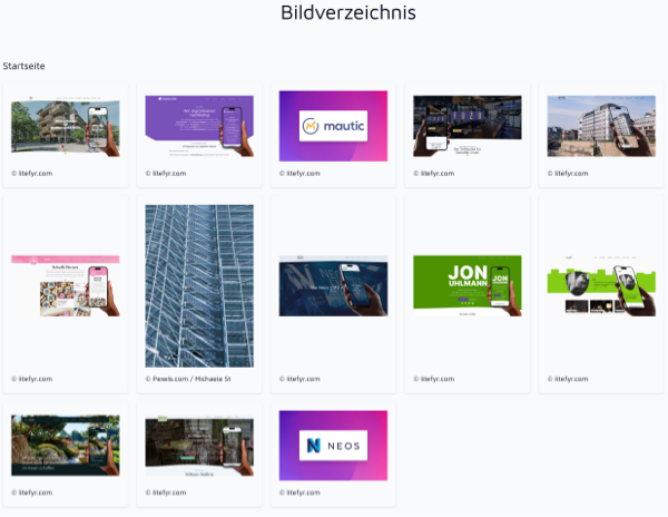 Screenshot von Automatisches Bildverzeichnis